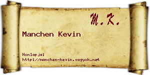 Manchen Kevin névjegykártya